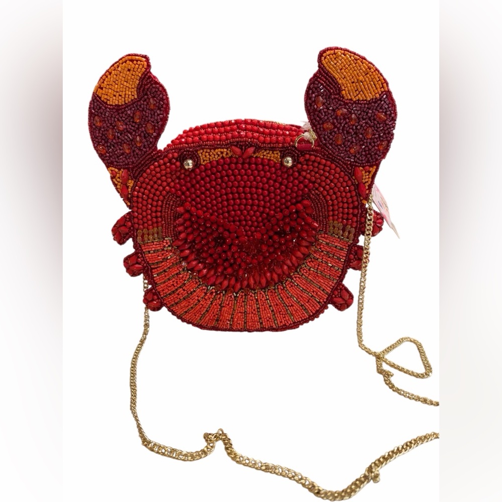 Viral Beaded Crab Design Crossbody Bag